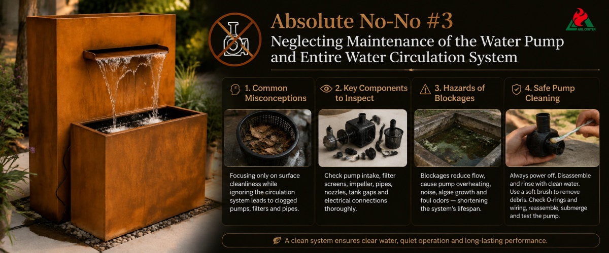 Neglecting Maintenance of the Water Pump and Entire Water Circulation System